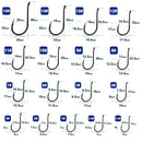 Kit Profissional de Anzóis para Pesca - Aço Inox 50 a 100 Peças Anzóis Aço Madrupet 