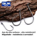 Kit Profissional de Anzóis para Pesca - Aço Inox 50 a 100 Peças Anzóis Aço Madrupet 