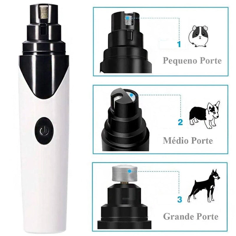 Lixador de Unhas Elétrico para Pets – Seguro, Silencioso e Sem Estresse Lixador de Unhas Pet Para Cachorro e Gato Sabinovision 