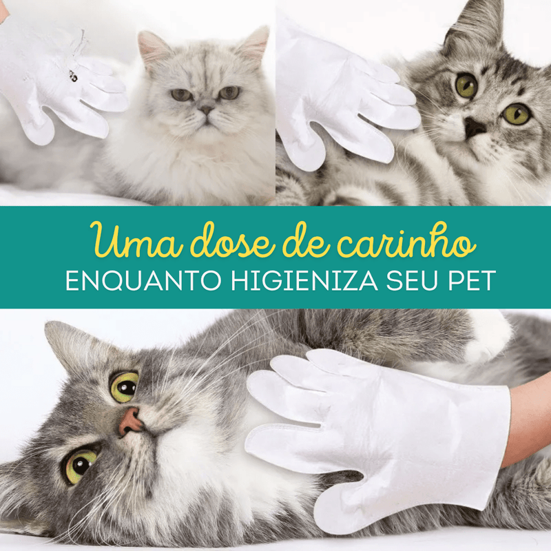 Luva a Seco para Pets – Limpeza Rápida e Sem Água Madrupet 
