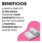 Manta Pet Super Macia – Aconchego Quentinho p/ Cães e Gatos Madrupet 
