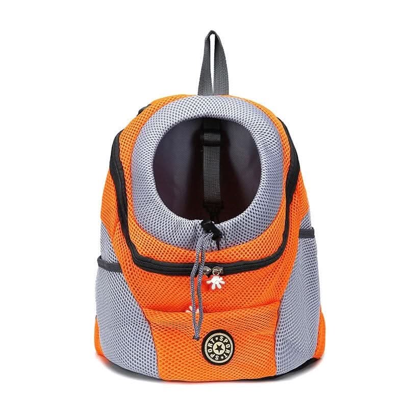 Mochila de Transporte para Pets Pequenos – Confortável, Ventilada e Portátil Mochila de Transporte para Pets Confortável SabinoVision Laranja P - 0 a 5kg 