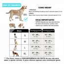 Peitoral Anti Puxão para Cachorro com Dupla Argola e Faixa Refletiva