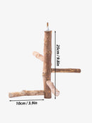 Poleiro Natural Premium para Pássaros - Conforto e Bem-Estar Poleiro para Calopsita de Madeira Sabinovision 