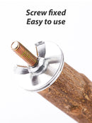 Poleiro Natural Premium para Pássaros - Conforto e Bem-Estar Poleiro para Calopsita de Madeira Sabinovision 