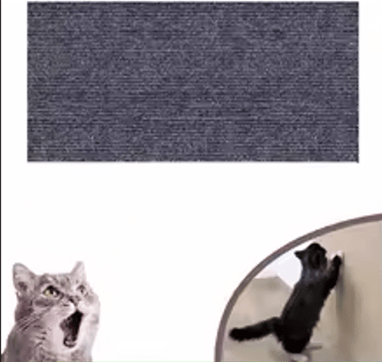 Protetor Antiarranhão para Gatos – Adesivo para Sofá e Móveis Madrupet Cinza Escuro Pequeno - 30cm x 30cm 