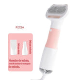 Secador com Escova 3 em 1 para Pets – Seca, Desembaraça e Massageia
