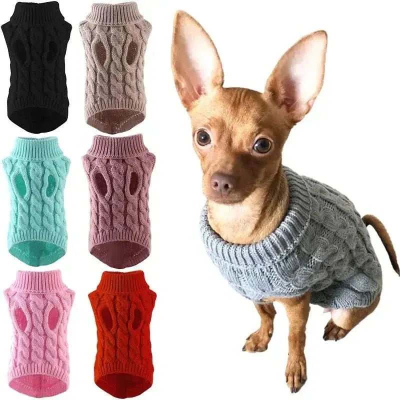 Suéter para Cães e Gatos – Quentinho e Confortável para Inverno Suéter de Gola Alta para Cães e Gatos Madrupet 
