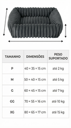 Cão de porte médio usando a cama ortopédica Madrupet em ambiente interno, mostrando conforto e praticidade