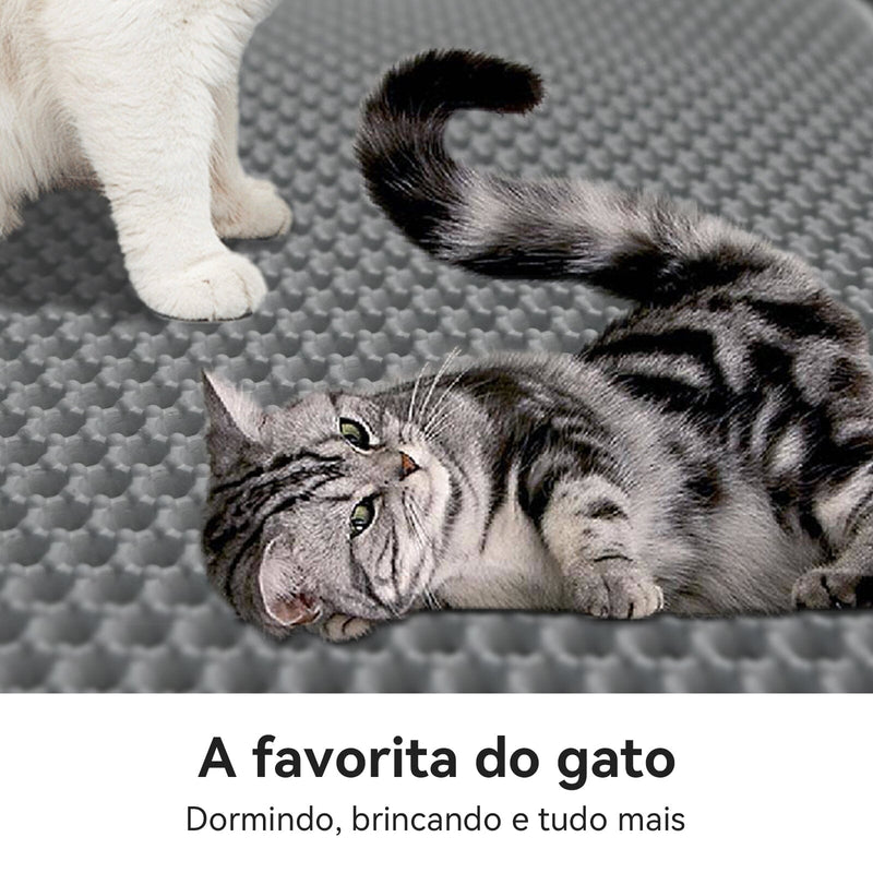 Tapete Coletor de Areia para Gatos – Chega de Sujeira pela Casa Tapete Limpa Patas Madrupet 