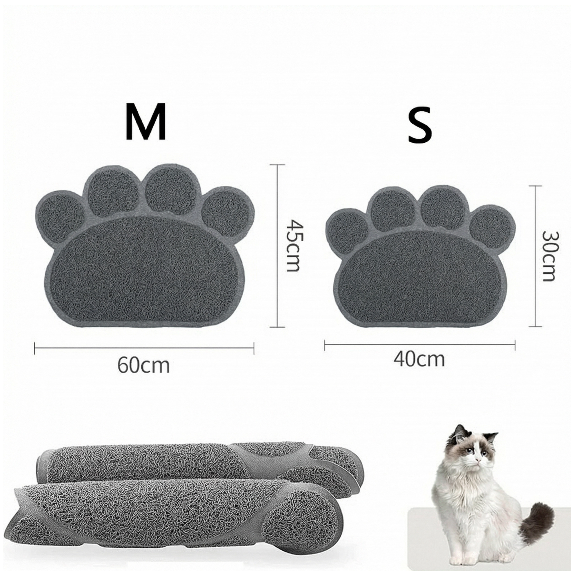 Tapete antiareia multiuso para pets com bordas reforçadas para maior durabilidade